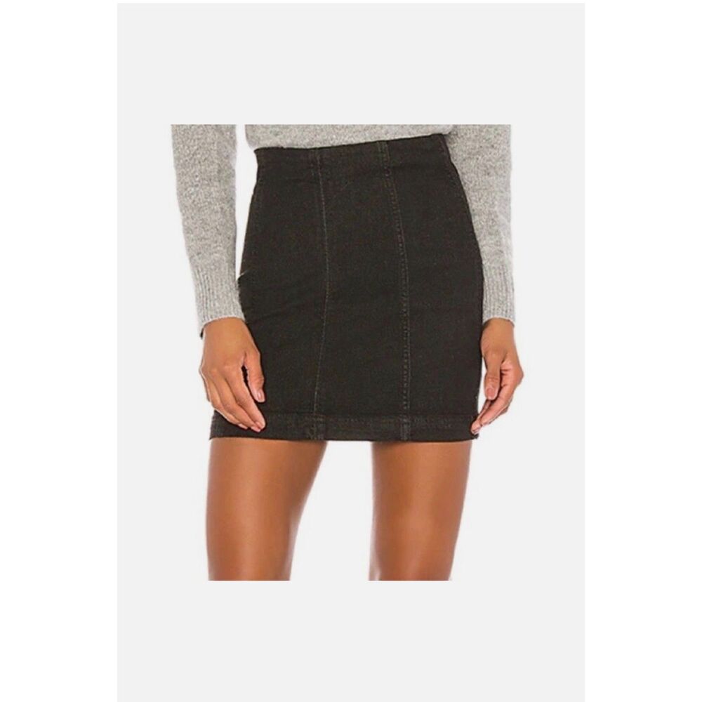 Free People Modern Femme Denim Mini Skirt